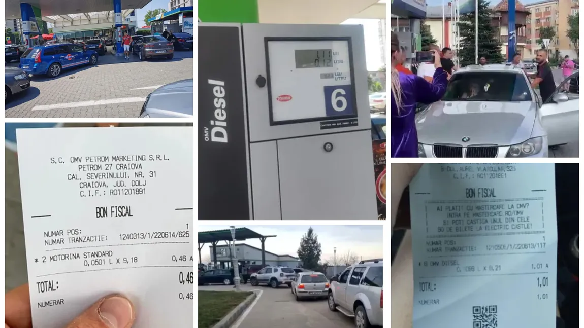 Protestele în benzinării continuă. Un şofer a alimentat de 46 de bani, nemulţumit de preţul mare al carburanţilor