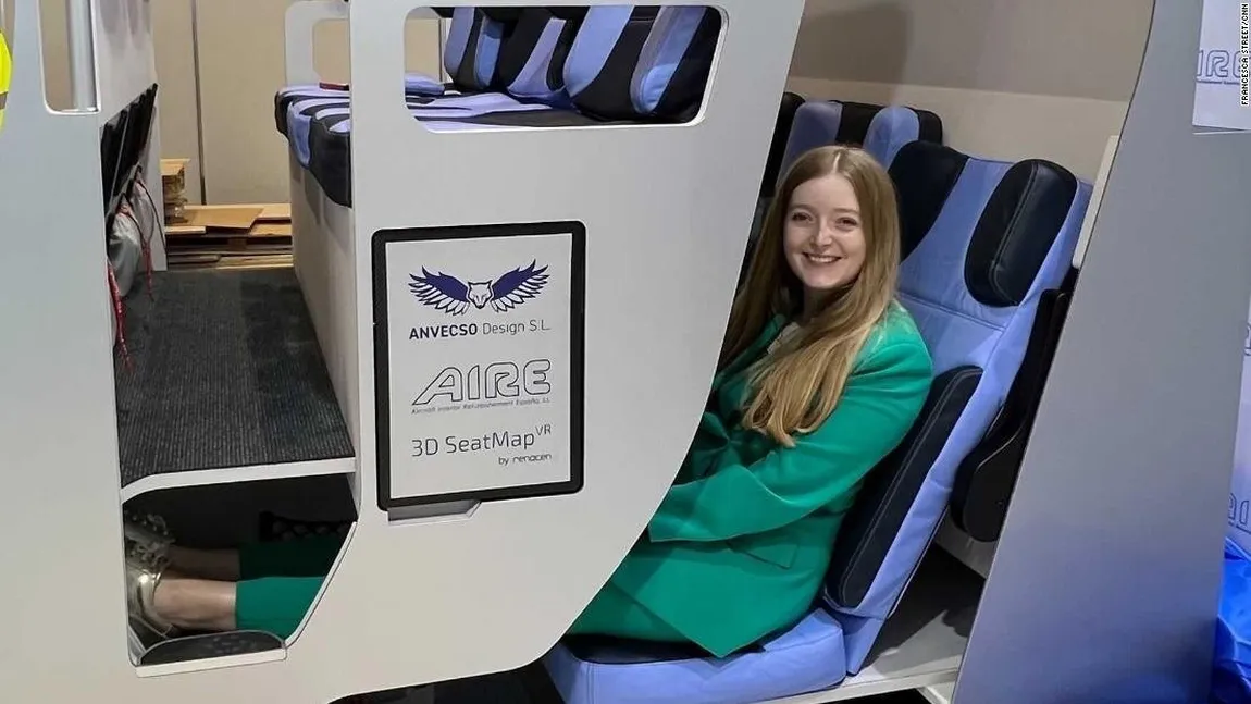Zborul viitorului, în avionul cu scaune etajate. Conceptul controversat care ar urma să fie introdus pe avioanele de linie
