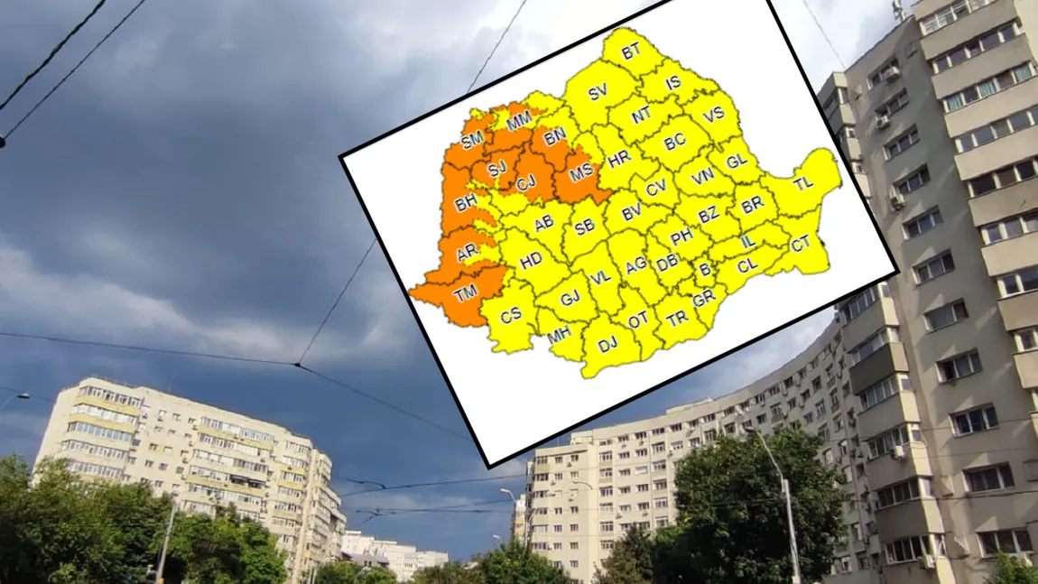 Vijelii, descărcări electrice şi grindină în Capitală. Meteorologii au emis COD GALBEN