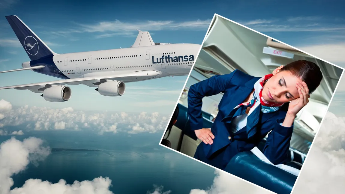 Lufthansa, în pragul colapsului: o însoţitoare de bord dă din casă: 