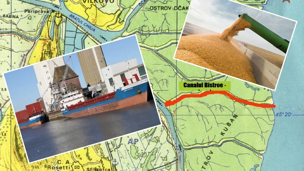 E OFICIAL! Navele cu cereale din Ucraina pot să treacă prin canalul Bâstroe. România şi-a dat acordul: 