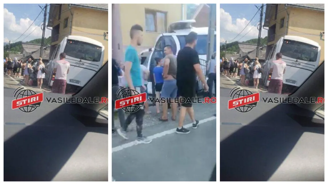 Accident deosebit de grav cu 51 de victime în Maramureș. Un autocar a intrat în gardul unei case, a fost activat planul roșu de intervenție