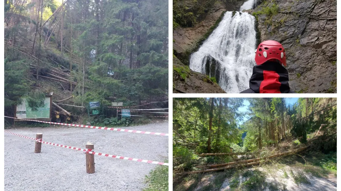 Acces interzis la Cascada Valul Miresei, unul dintre obiectivele turistice ale Clujului