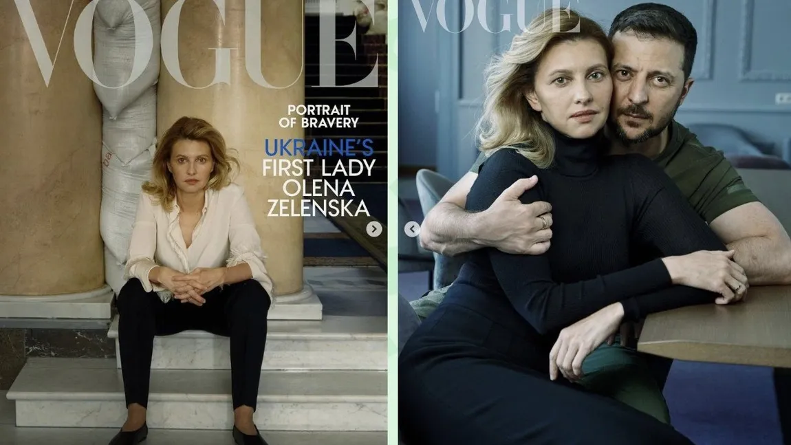 Soţii Zelenski, puşi la zid pe reţelele de socializare, din cauza şedinţei foto din Vogue. 