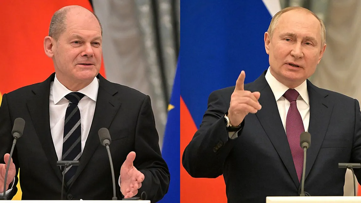 Olaf Scholz susţine că Putin nu poate face nimic cu banii pe care-i primeşte din petrol şi gaze. Germania îi plăteşte două miliarde de dolari Rusiei, în fiecare lună, pe combustibil VIDEO