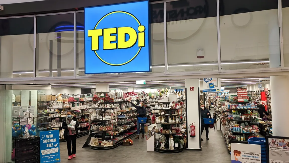 TEDi, unul dintre cele mai mari lanțuri de magazine din Germania, care vinde produse la 1 euro, se extinde și în România, cu trei magazine. Unul dintre ele va fi în București