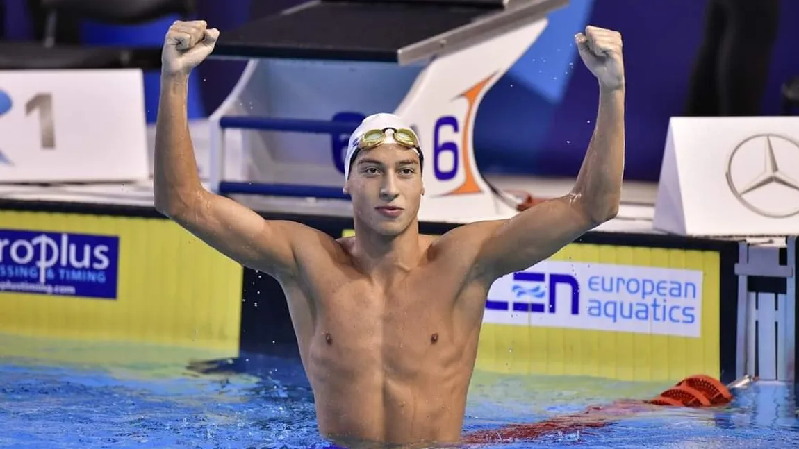 Vlad Stancu, noua senzaţie a nataţiei din România, o nouă medalie la Europenele de Juniori de la Otopeni GALERIE FOTO