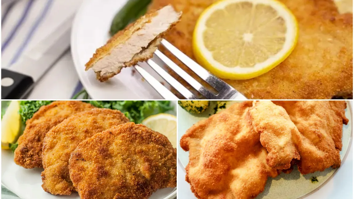Şniţele de porc pufoase. Cele două ingrediente esenţiale pe care gospodinele NU obişnuiesc să le pună, dar care îmbunătăţesc semnificativ gustul şi textura şniţelelor