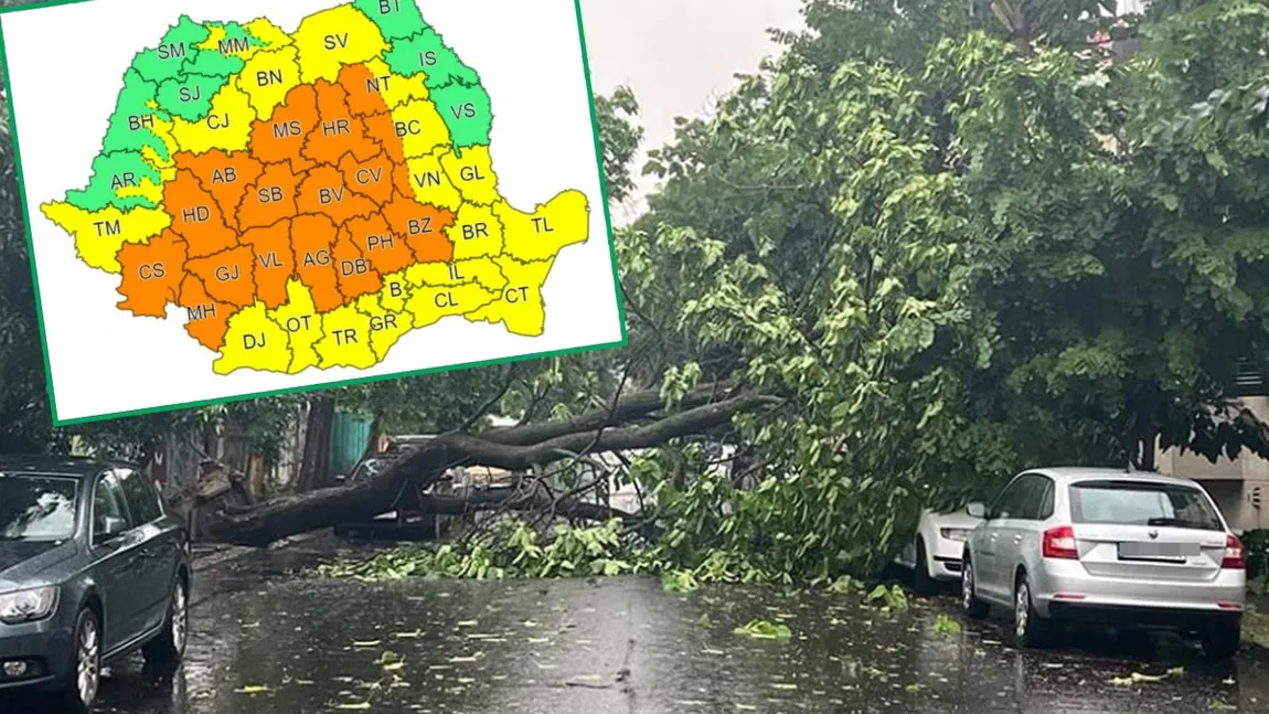 Alertă meteo: Furtuni violente în toată ţara, vremea se răceşte brusc. VIDEO cu inundaţiile şi noile hărţi ANM