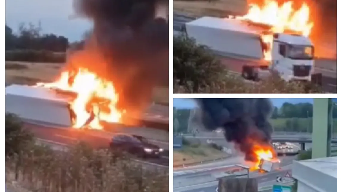 Tragedie în Italia. Un şofer român a ars de viu în cabina tirului