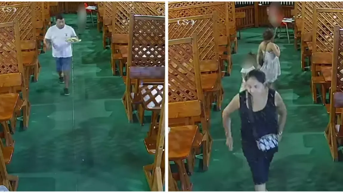 O familie cu trei copii a mâncat în restaurant şi a plecat fără să plătească. Patroana oferă drept recompensă o cină celor care ajută la identificarea rău-platnicilor