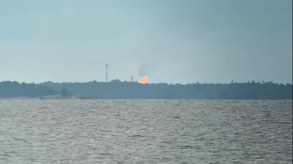 Gigantul rus Gazprom arde gazul destinat exportului către UE. Flăcările imense se văd din Finlanda