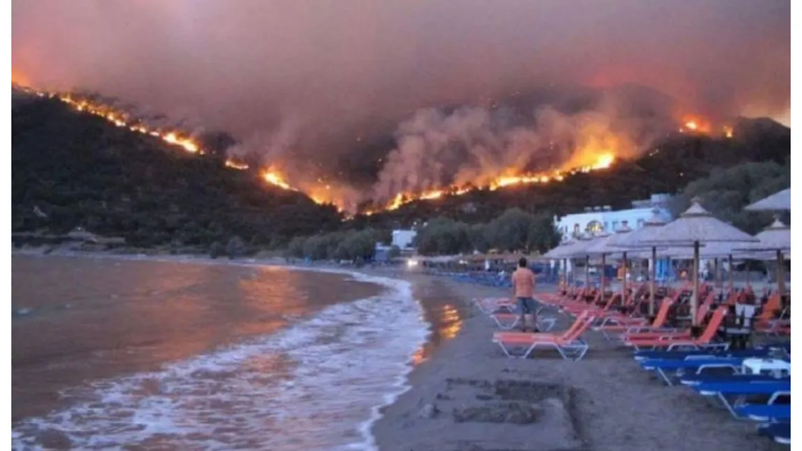 Risc de incendiu în Salonic şi Halkidiki. Avertisment de ultimă oră pentru turişti