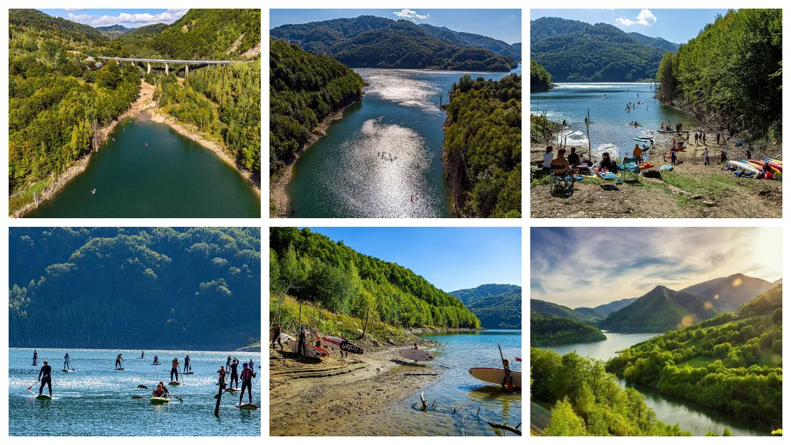 Lacul de acumulare Siriu, un loc magic aflat la doar 100 km de Bucureşti. Barajul este al doilea cel mai mare din România