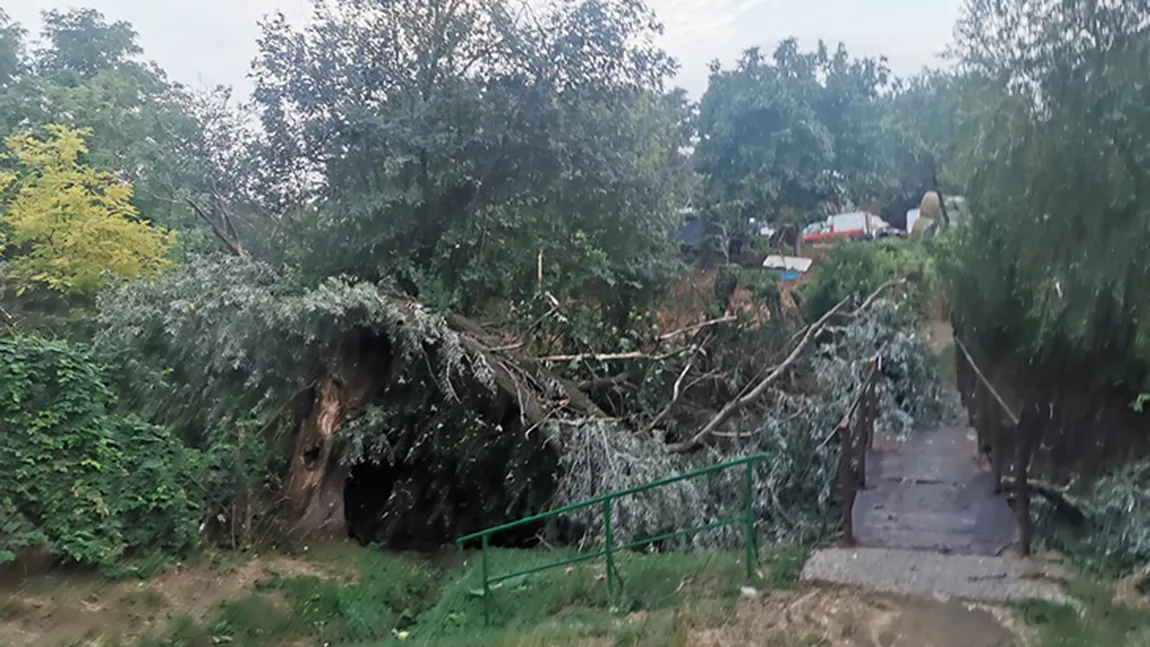 Rupere de nori, maşini înghiţite de puhoaie la Vaslui. Continuă ploile torenţiale şi vijeliile VIDEO