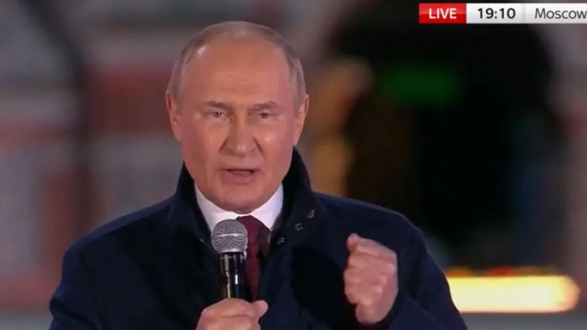 Noua armă ideologică a lui Vladimir Putin, prezentată sutelor de mii de ruși ieșiți în stradă: „A făcut un brand din asta!