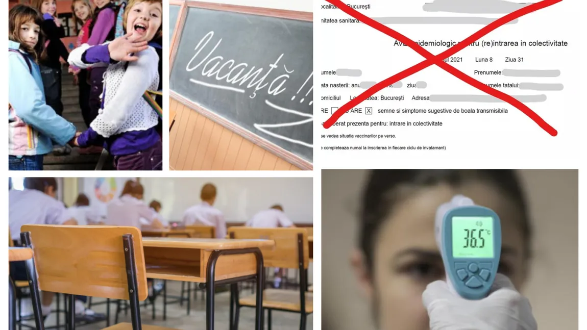 Triaj epidemiologic în prima zi de şcoală. Ce spun medicii despre avizul epidemiologic la început de an