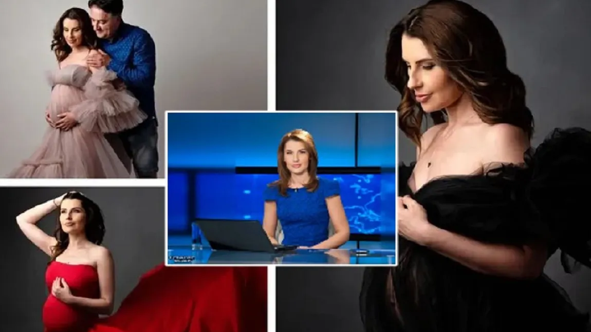 Violeta Romanescu, prezentatoarea ştirilor România TV, a născut! Primele imagini cu micuţa Olivia FOTO