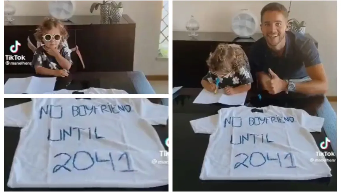 Un tată și-a pus fetița să facă o promisiune și să semneze un contract în acest sens: „fără iubit până în 2041”