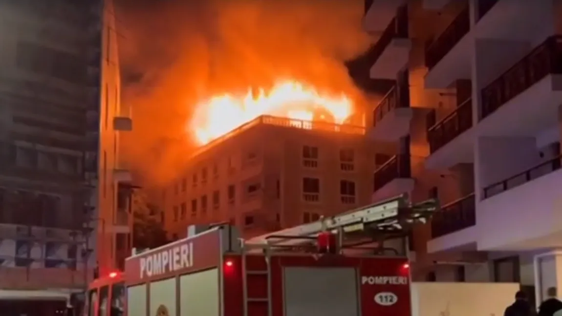 FOTO + VIDEO: Incendiu violent în București. Imagini apocaliptice din Capitală, aproape de casa lui Florin Salam