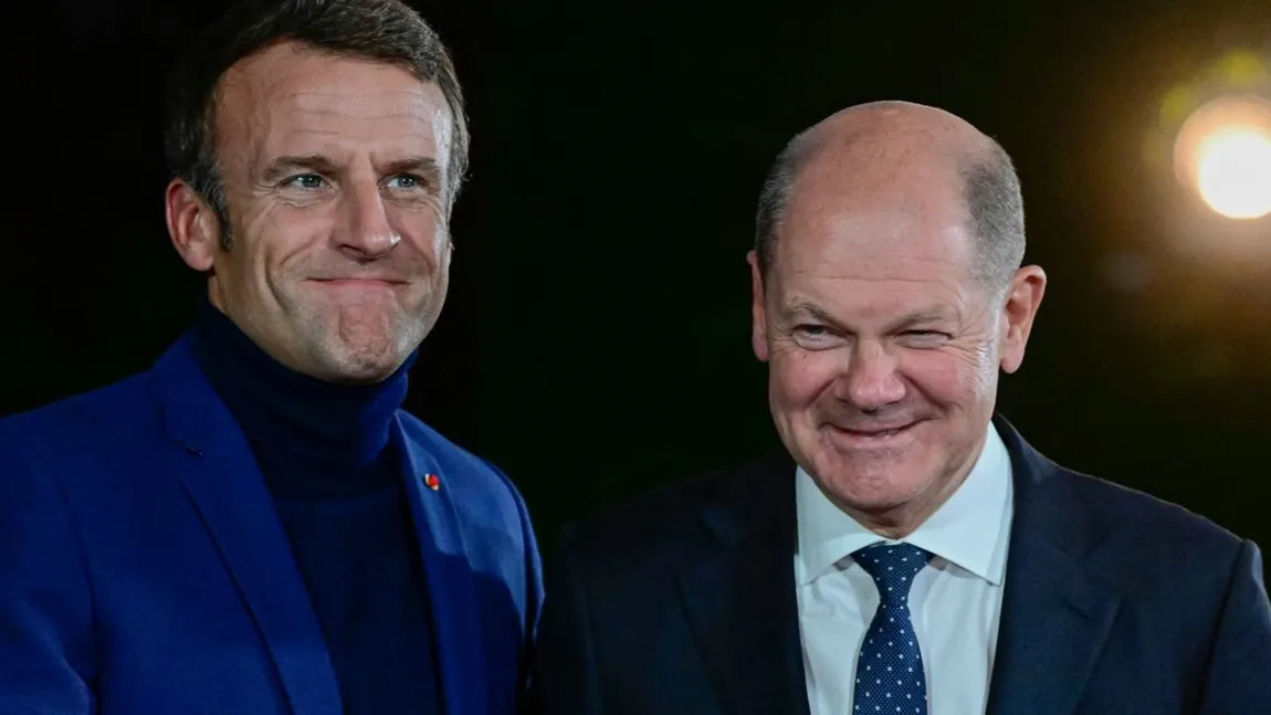 Scholz şi Macron s-au închis singuri într-o cameră, ca să-şi rezolve problemele. Tensiunile dintre Franţa şi Germania s-au dezamorsat pe moment