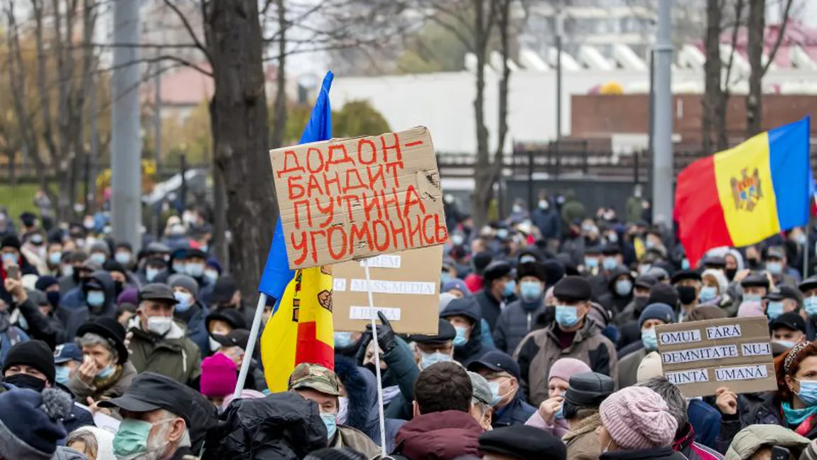 Maia Sandu, protejată de contestatari. Guvernul Republicii Moldova a interzis protestele mai lungi de patru ore