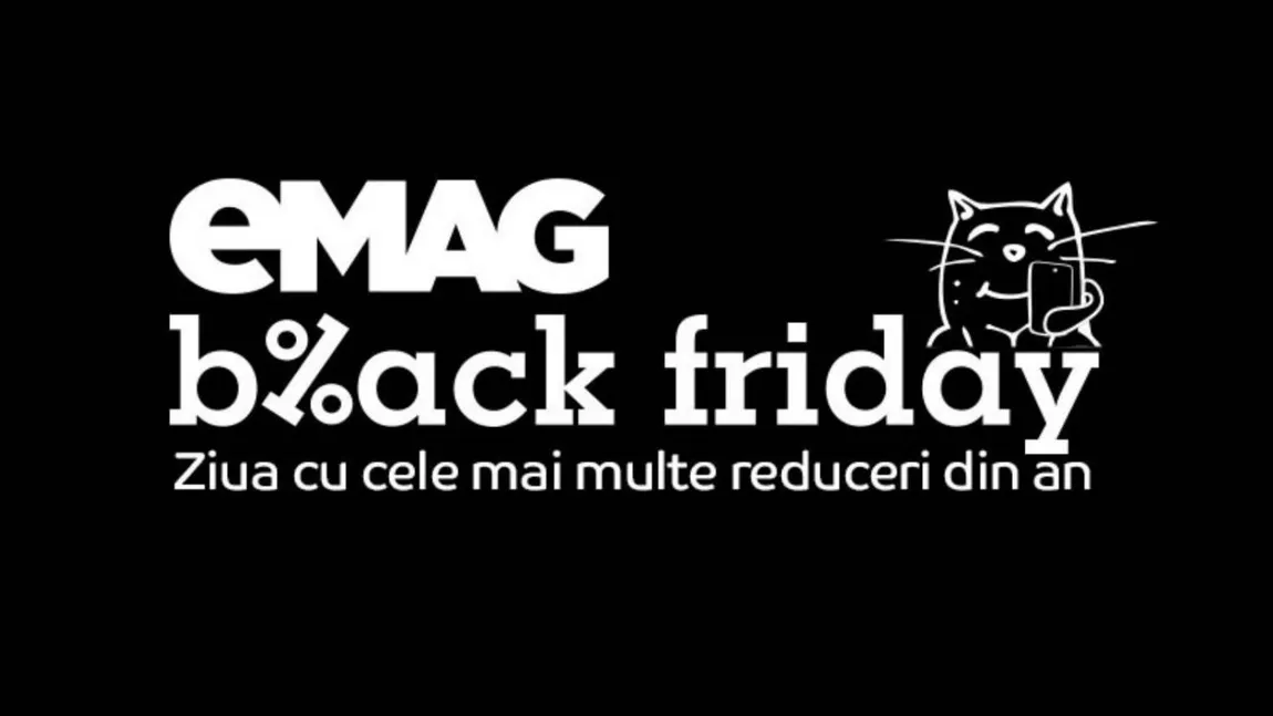 Black friday eMAG. Vor exista UN MILION  de reduceri în acest an. Topul gadgeturilor vândute la preţ de chilipir