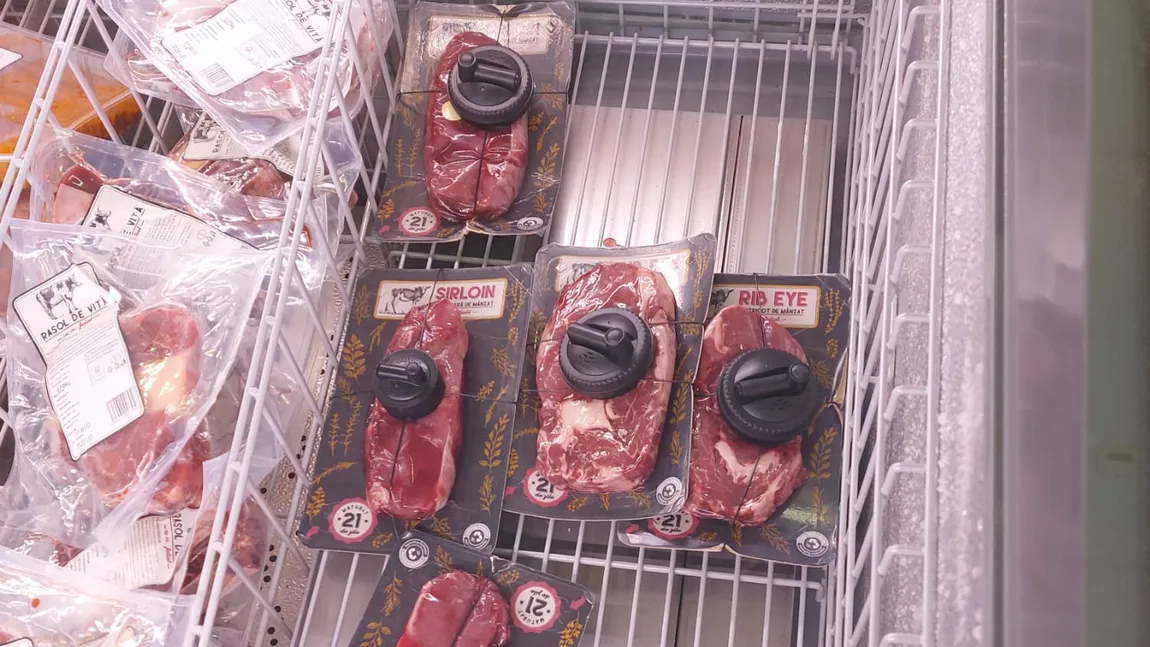 Carne de vită cu antifurt la Lidl în Bucureşti. Decizie şoc după ce pachetele dispăreau de la raft fără a fi plătite