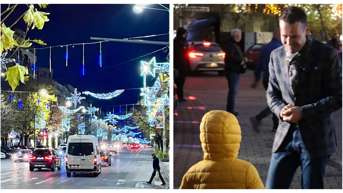 S-au aprins luminile de sărbători în Sectorul 3 al Capitalei. Primarul Robert Negoiță anunță premiera din acest an: 