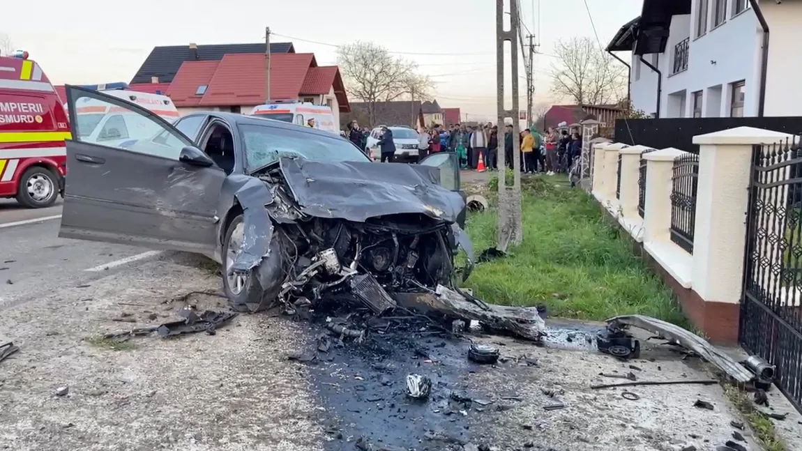 VIDEO Bărbat cu 12 copii, omorât într-un teribil accident de circulaţie în judeţul Suceava