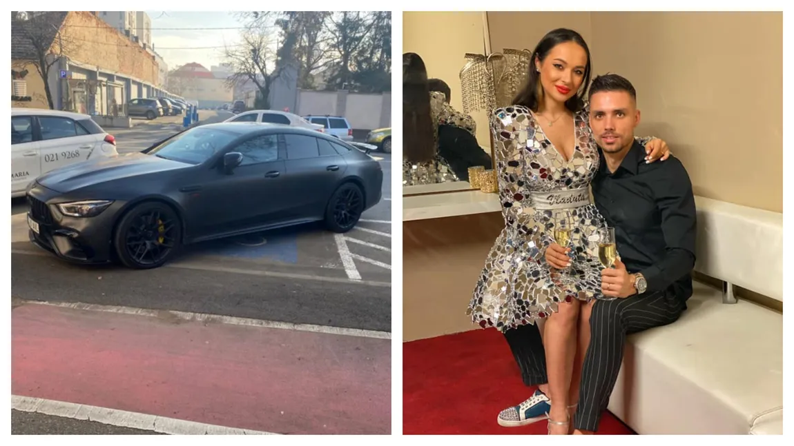Soțul Vlăduței Lupău, Adi Rus, și-a parcat bolidul de lux, un Mercedes de 160.000 de euro, pe locul rezervat persoanelor cu handicap