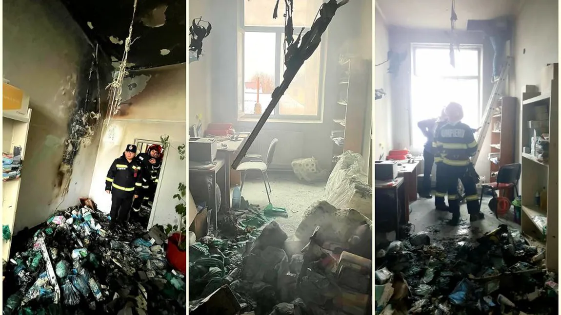 Incendiu la o şcoală din Bacău. Toți elevii și profesorii au fost evacuați