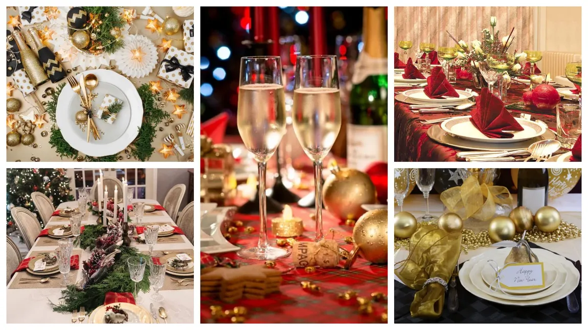 Cum aranjăm masa pentru Revelion. Sfaturi utile pentru gospodinele care își doresc un decor rafinat și extrem de elegant