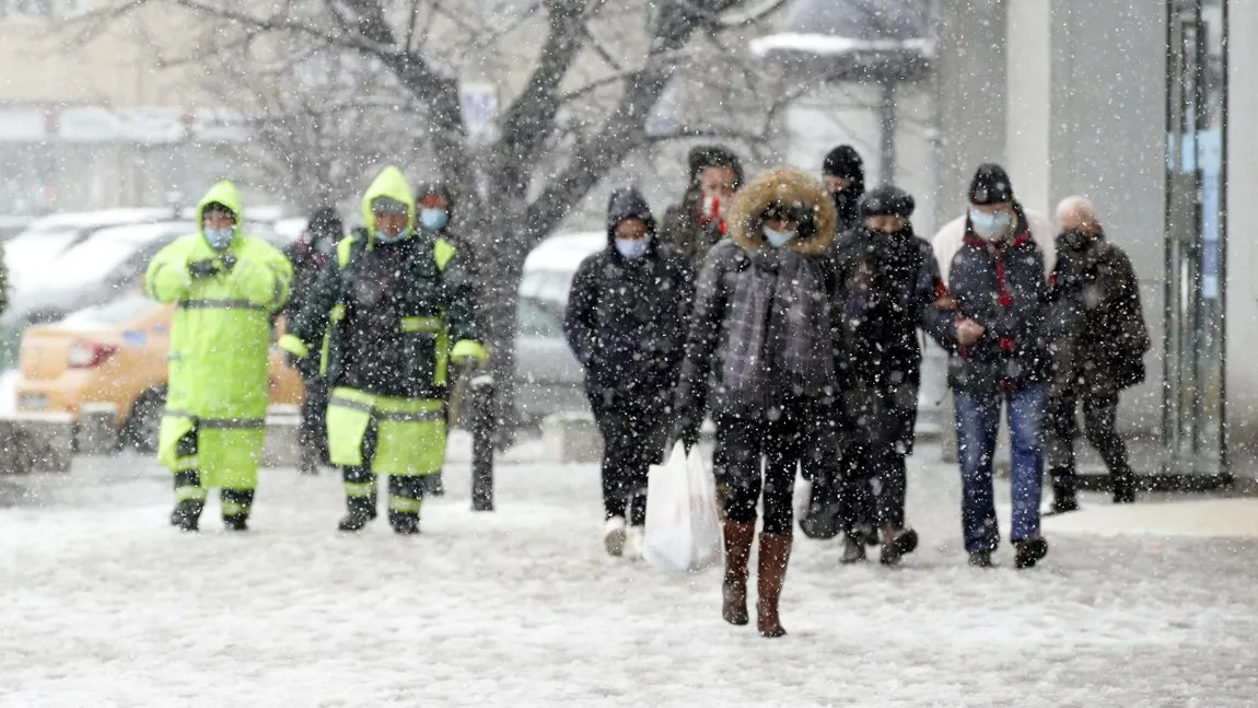 Ger de crapă pietrele în România. Temperaturi resimţite de minus 20 de grade. Frig şi în Bucureşti