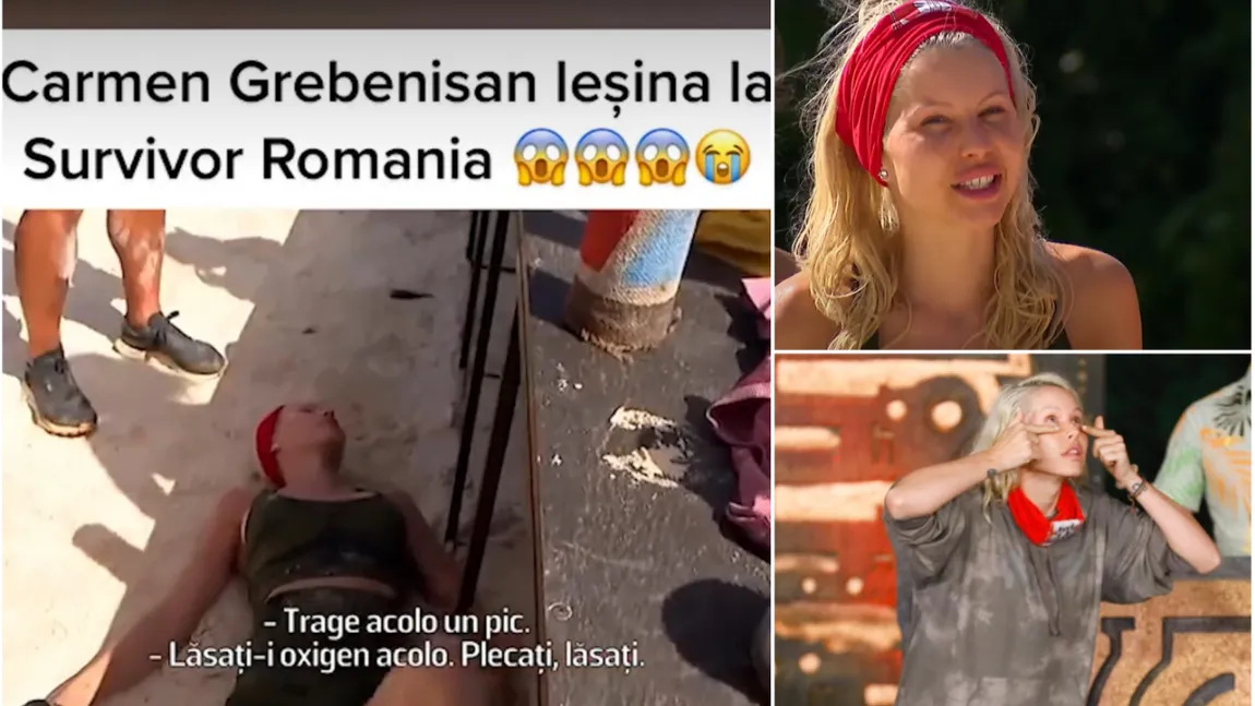 Clipe de panică la Survivor România! Carmen Grebenișan a leșinat în fața colegilor chiar în timpul show-ului