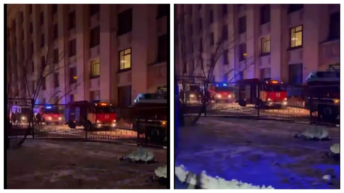 Alarmă de incendiu în clădirea Ministerului de Externe al Rusiei. 20 de persoane au fost evacuate din clădire
