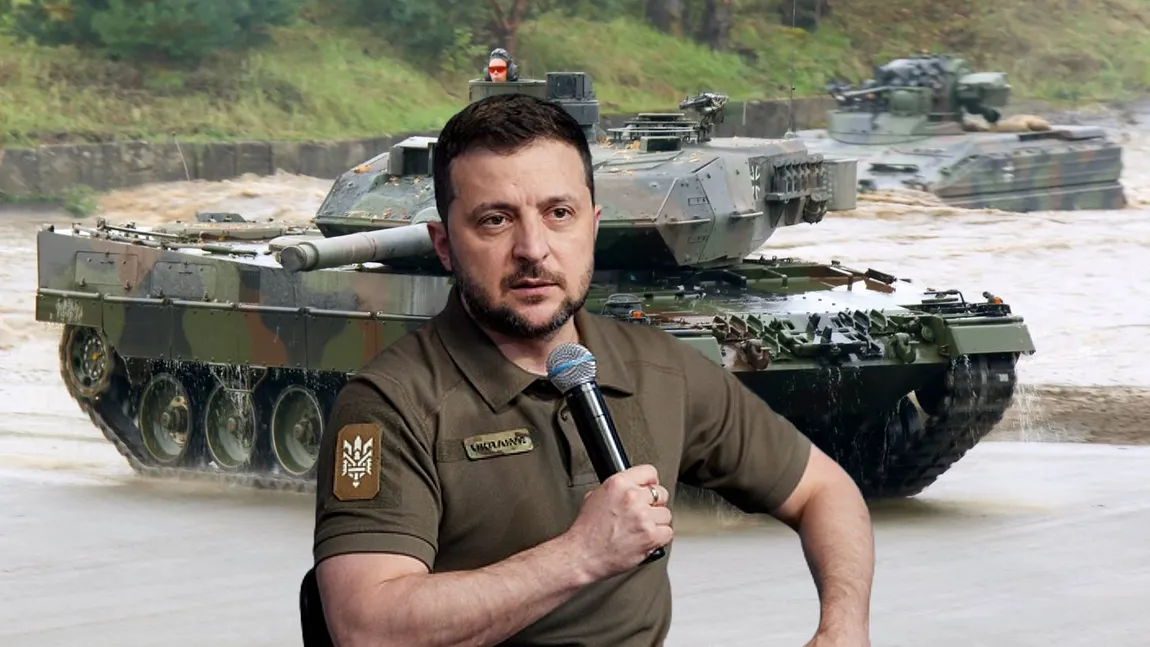 Orice pentru Zelenski: Germania trimite tancuri ultramoderne în Ucraina. Scholz tocmai a făcut anunțul