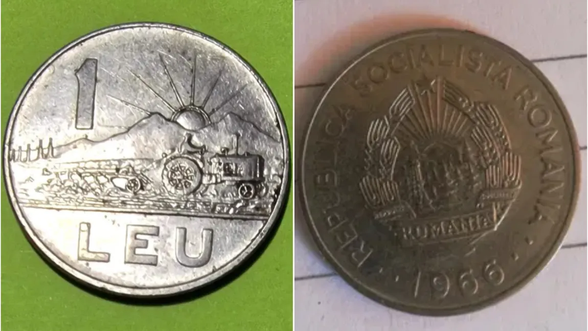 Moneda comunistă care te poate îmbogăți pe loc! Cu cât se vinde 1 leu din 1966 pe OLX