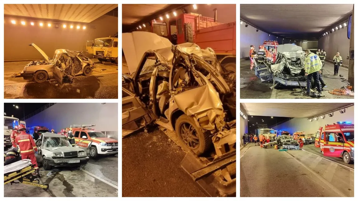 Doi tineri morți în accident într-un pasaj din Timișoara. Un camion a spulberat mașina condusă de un adolescent de 18 ani