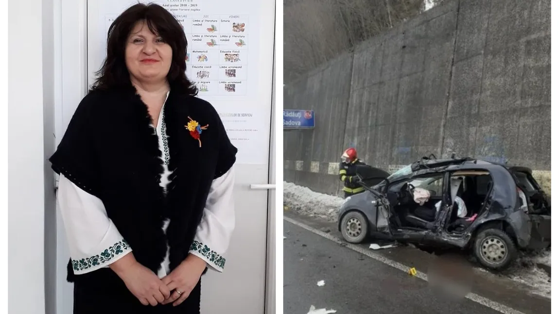 Învăţătoare moartă într-un teribil accident. Toată comunitatea este în doliu, generaţii de oameni au trecut prin mâna ei