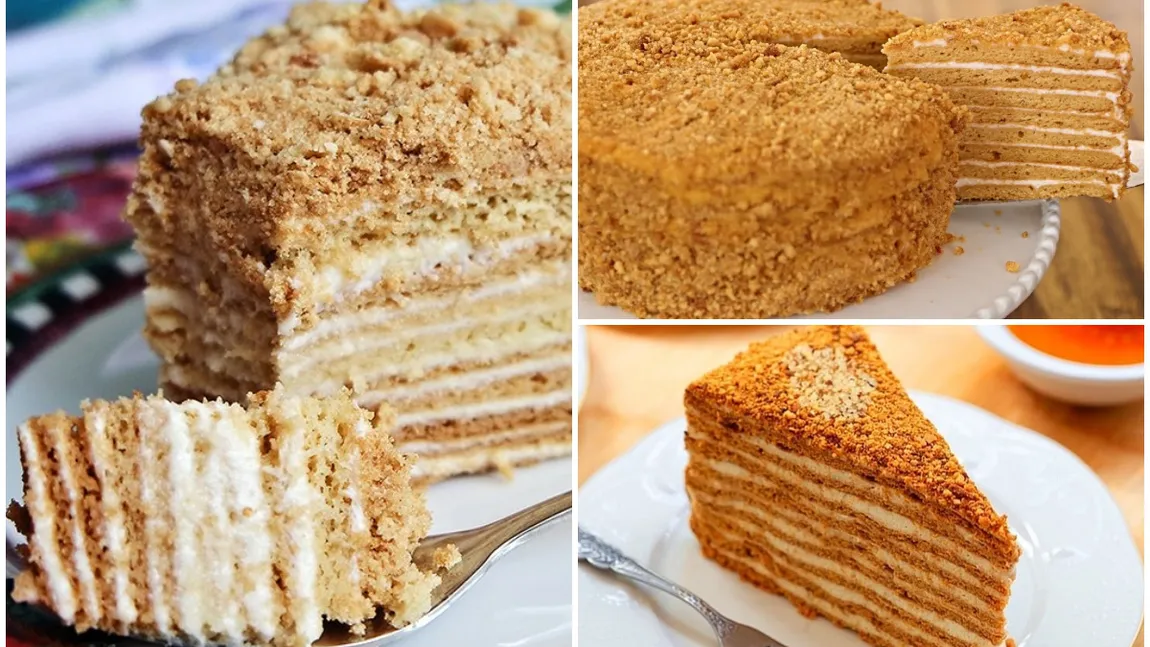 Tort Medovik, desertul regal care a cucerit întreaga lume. Secretul unui tort irezistibil, cu aspect unic şi gust inegalabil