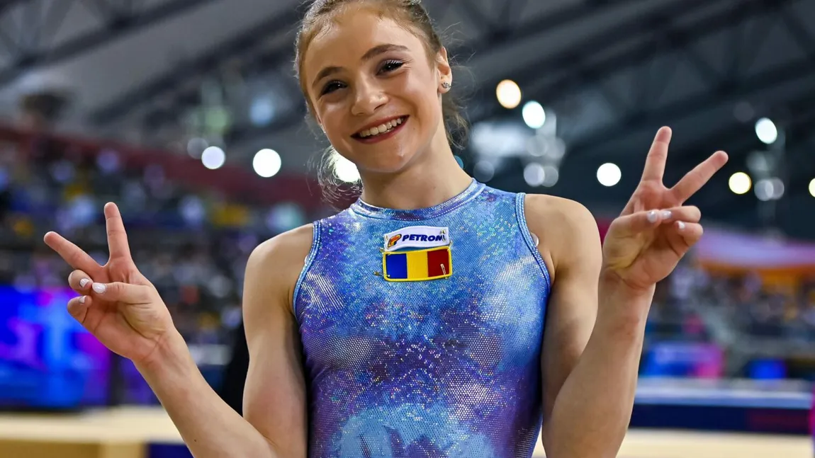 Cine este Sabrina Voinea, gimnasta de 15 ani care a câștigat două medalii de aur la Doha. Nu a avut o viață ușoară: 