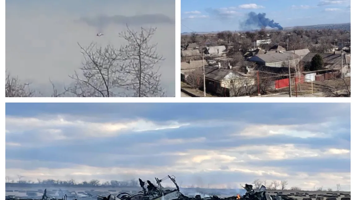 VIDEO. Momentul în care artileria lui Zelenski doboară cel mai performant avion de luptă rusesc