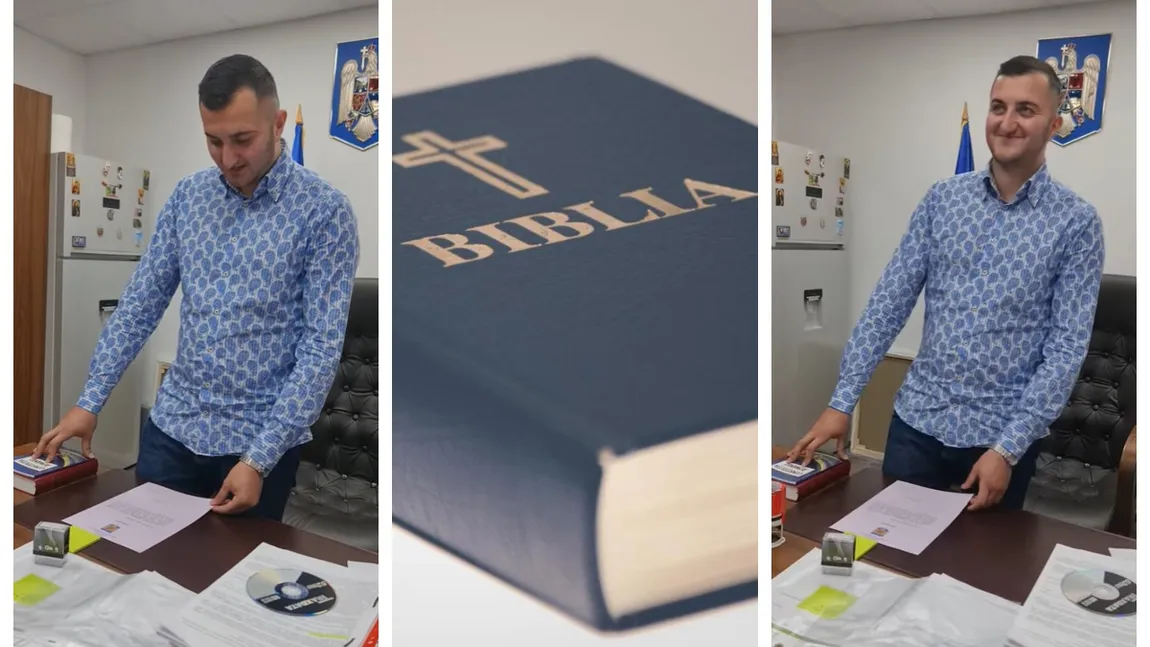 Un angajat al unei primării din Gorj a fost pus să jure pe Biblie că își va face treaba la job