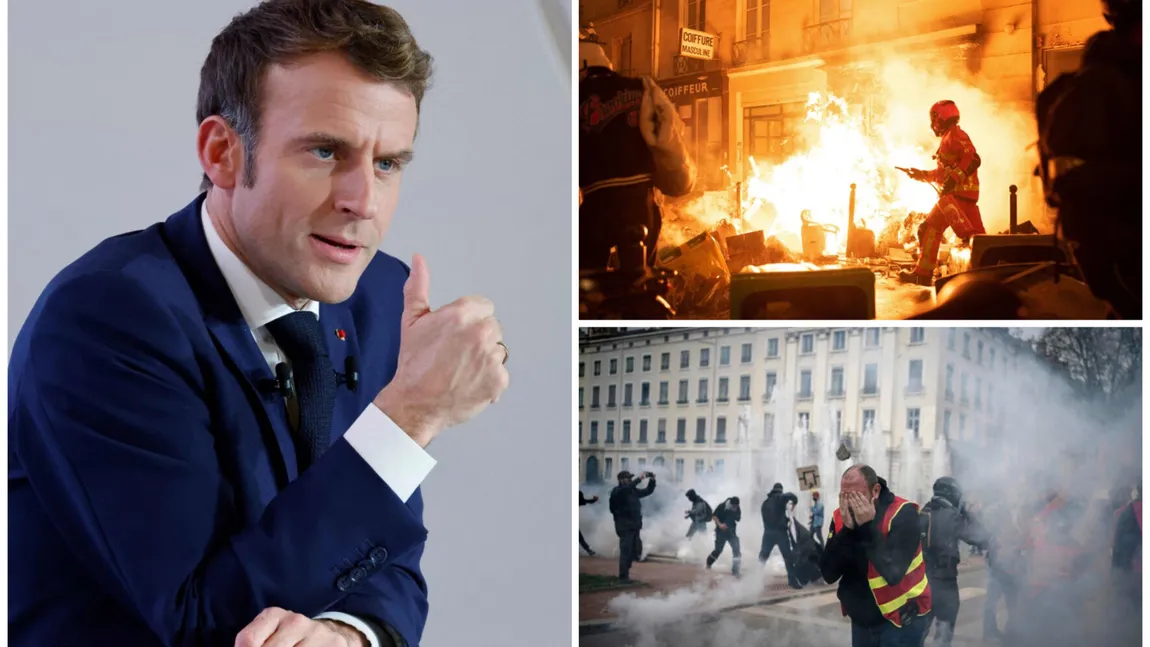 Emmanuel Macron se ține tare, în ciuda protestelor masive: „Vom continua să manifestăm fermitate totală!