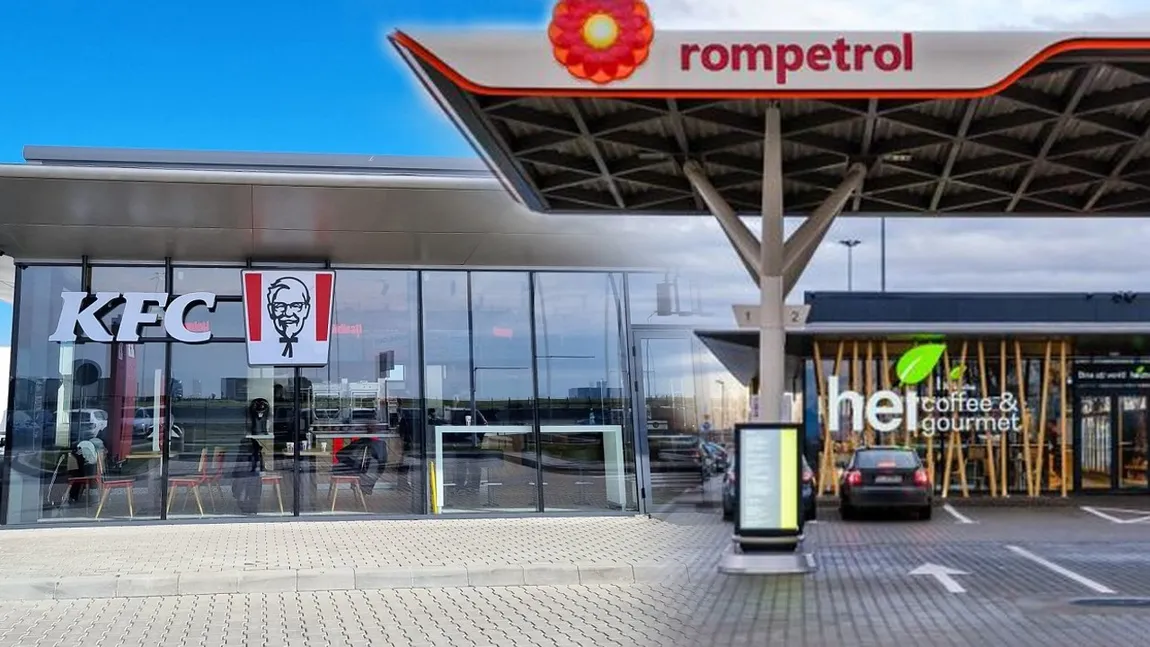 KFC în stațiile Rompetrol. Patru noi benzinării pe autostrada A1 care oferă clienților o gamă variată de servicii