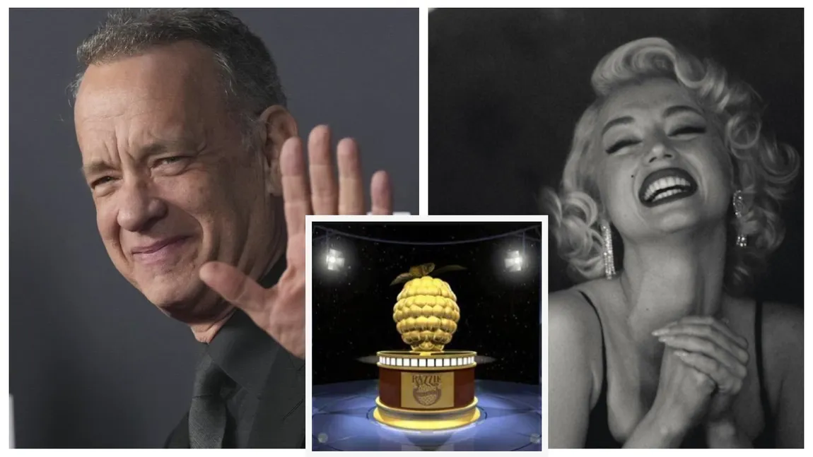 Tom Hanks, două premii la Zmeura de Aur. „Blonde”, pelicula biografică despre Marilyn Monroe, a fost desemnat cel mai prost film al anului