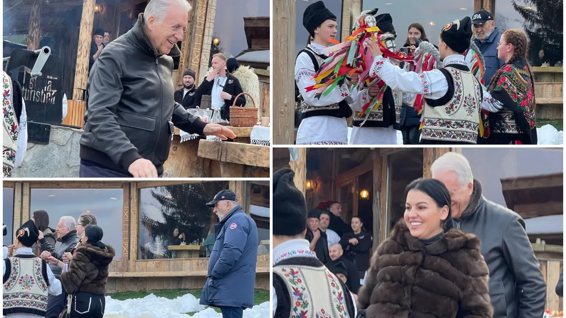 VIDEO EXCLUSIV! Ţiriac, petrecere colosală cu Piero Ferrari, moştenitorul dinastiei Ferrari, şi iubitele în Poiana Braşov! Imagini de colecţie! Miliardarul şi-a comandat Crăciun în aprilie!