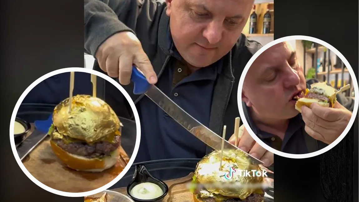 Un lider PSD promovează un burger cu foiță de aur pe Tik Tok. Prețul este uriaș: „După pot să bag aurul la amanet?”