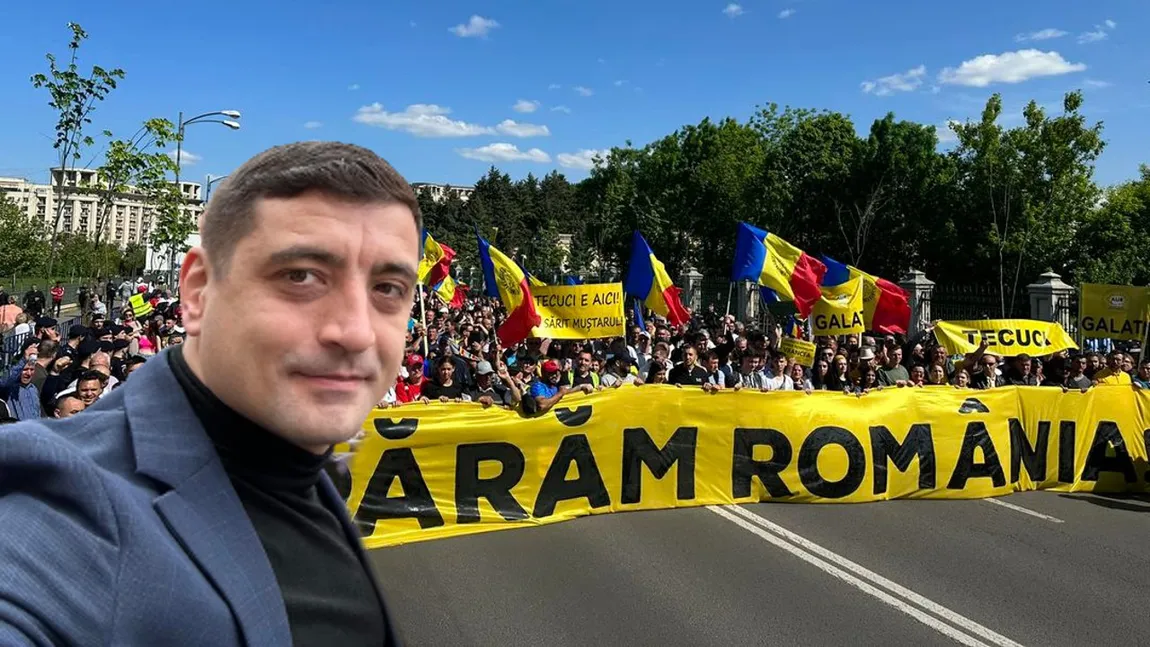 AUR, protest la București. George Simion vrea să apere țara de „legile antinaționale”: „Nu ne vindem țara, acesta este mesajul”